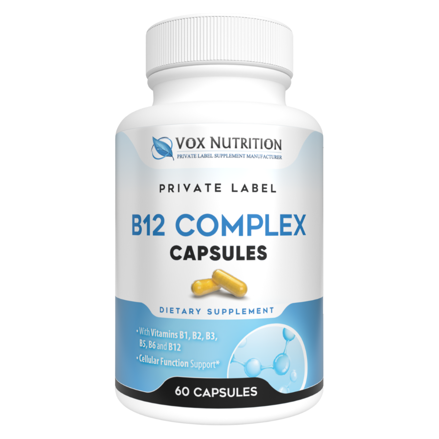 Introducing Private Label Vitamin B12 Complex Vox Nutrition