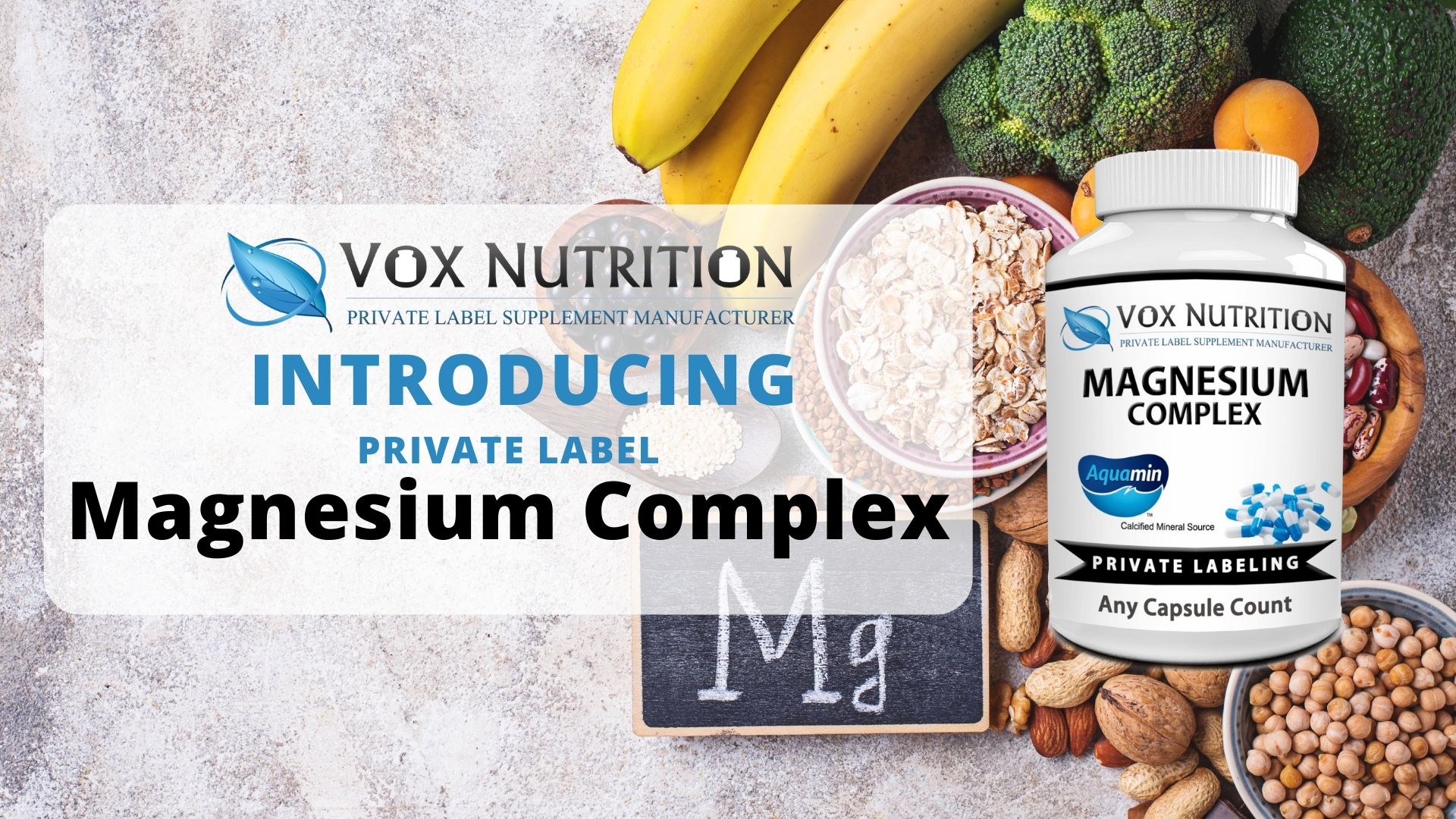 Private Label Magnesium Complex Vox Nutrition