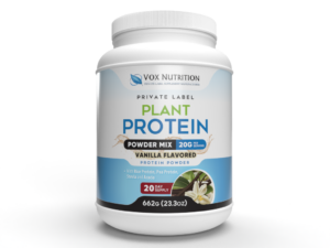 Image of White Protein Sports Nutrition Bottle