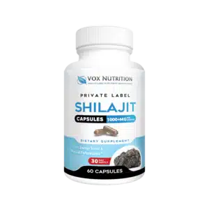 Image of Vox Nutrition's Shilajit supplement, ready for your Private Label