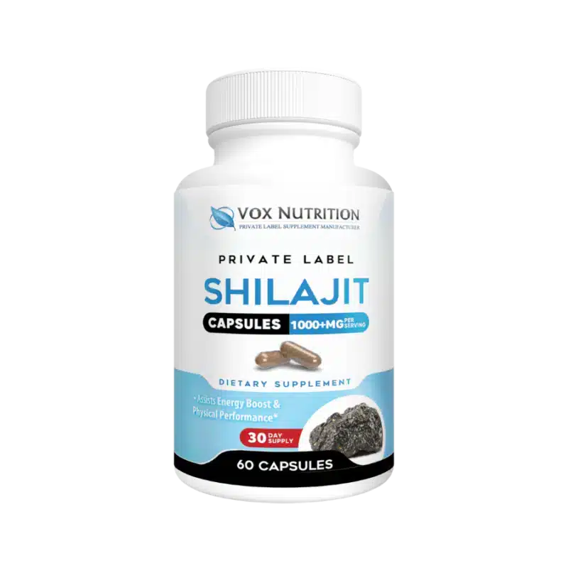Image of Vox Nutrition's Shilajit supplement, ready for your Private Label